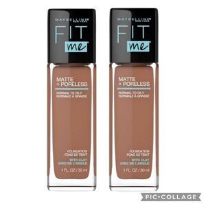 Lot of 2 358 Latte Maybelline Fit Me Matte +Poreless Foundation